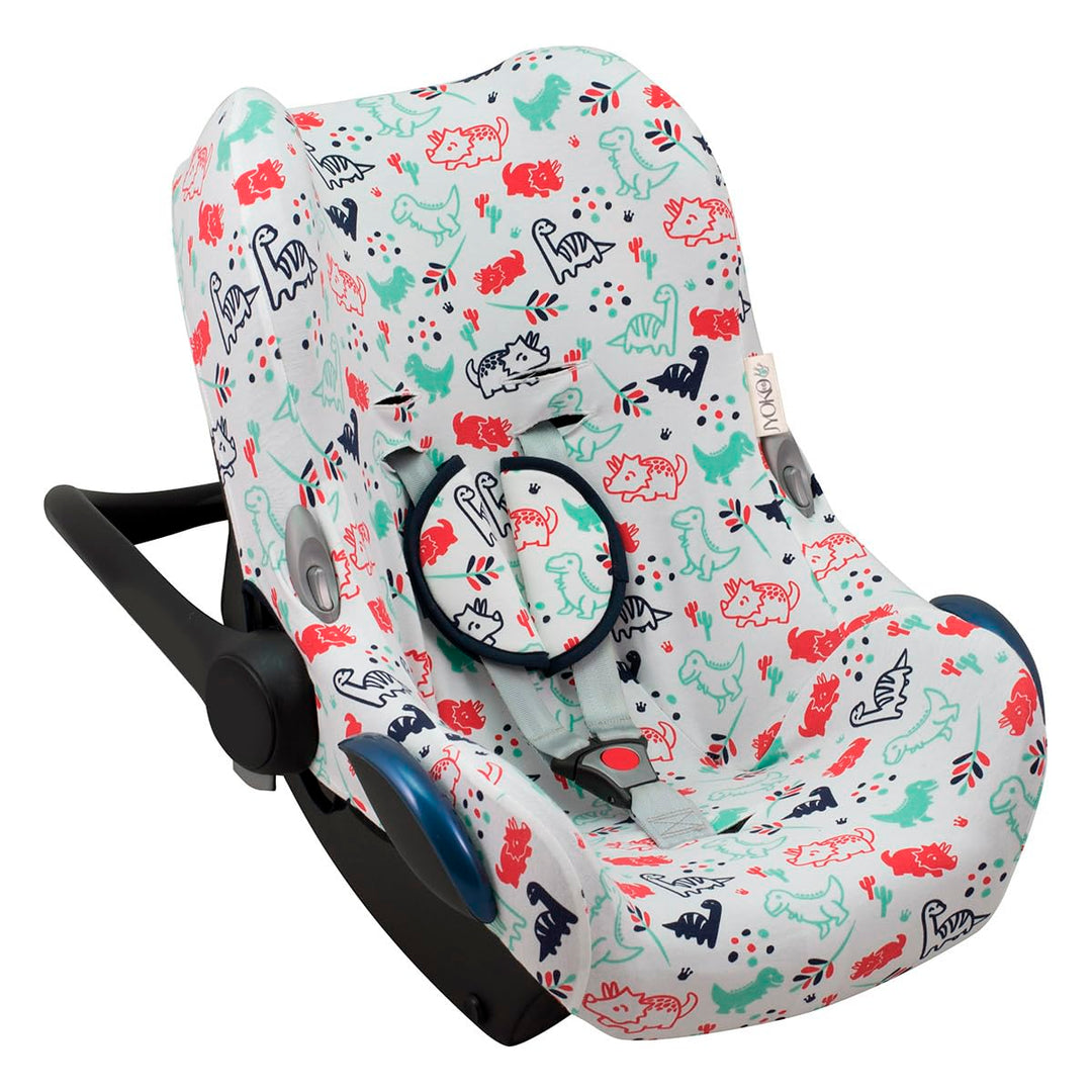 JYOKO KIDS Bezug für Autositz kompatibel mit Maxi Cosi Cabriofix, City Streety, aus Baumwolle (Dino