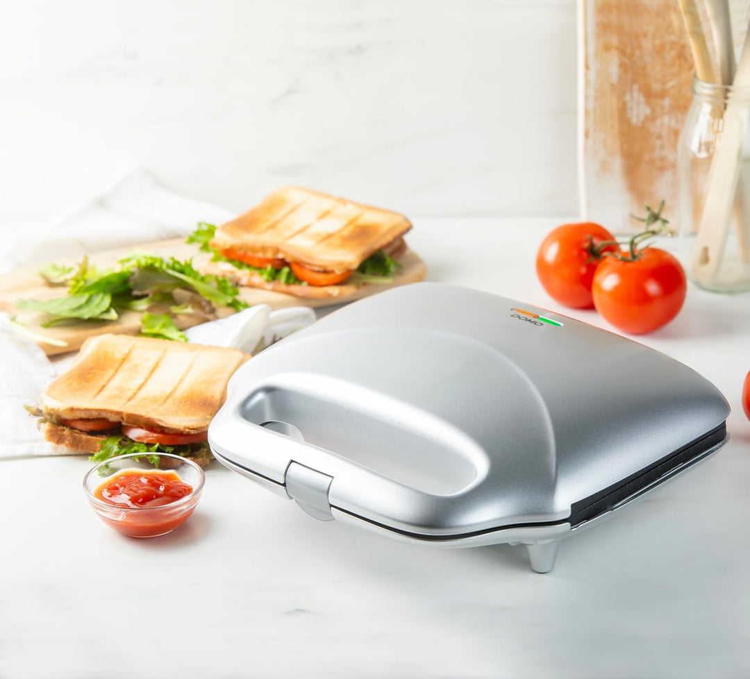 DOMO DO9267C XL Croque - Backfläche 50% grösser - Silber, Silber