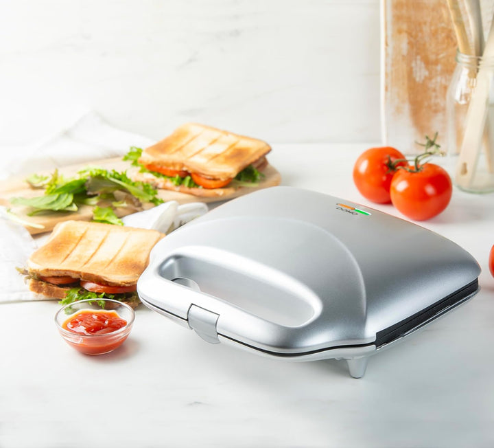 DOMO DO9267C XL Croque - Backfläche 50% grösser - Silber, Silber