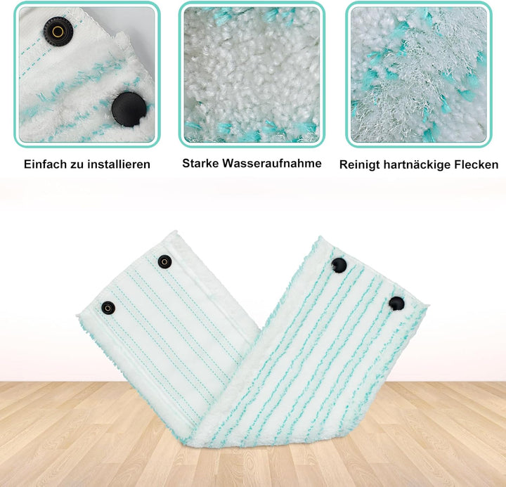 Wischmopp Bezug für Leifheit Combi/Clean Twist M Micro Duo Bodenwischer Ersatzbezug Wischbezug Ersat