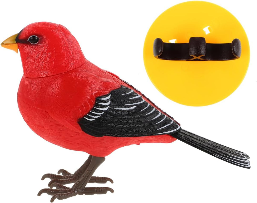 BESPORTBLE Elektrisches Singender Vogel Plastikkunst Vogel Figur mit und Mimikausgabe Vielseitige De