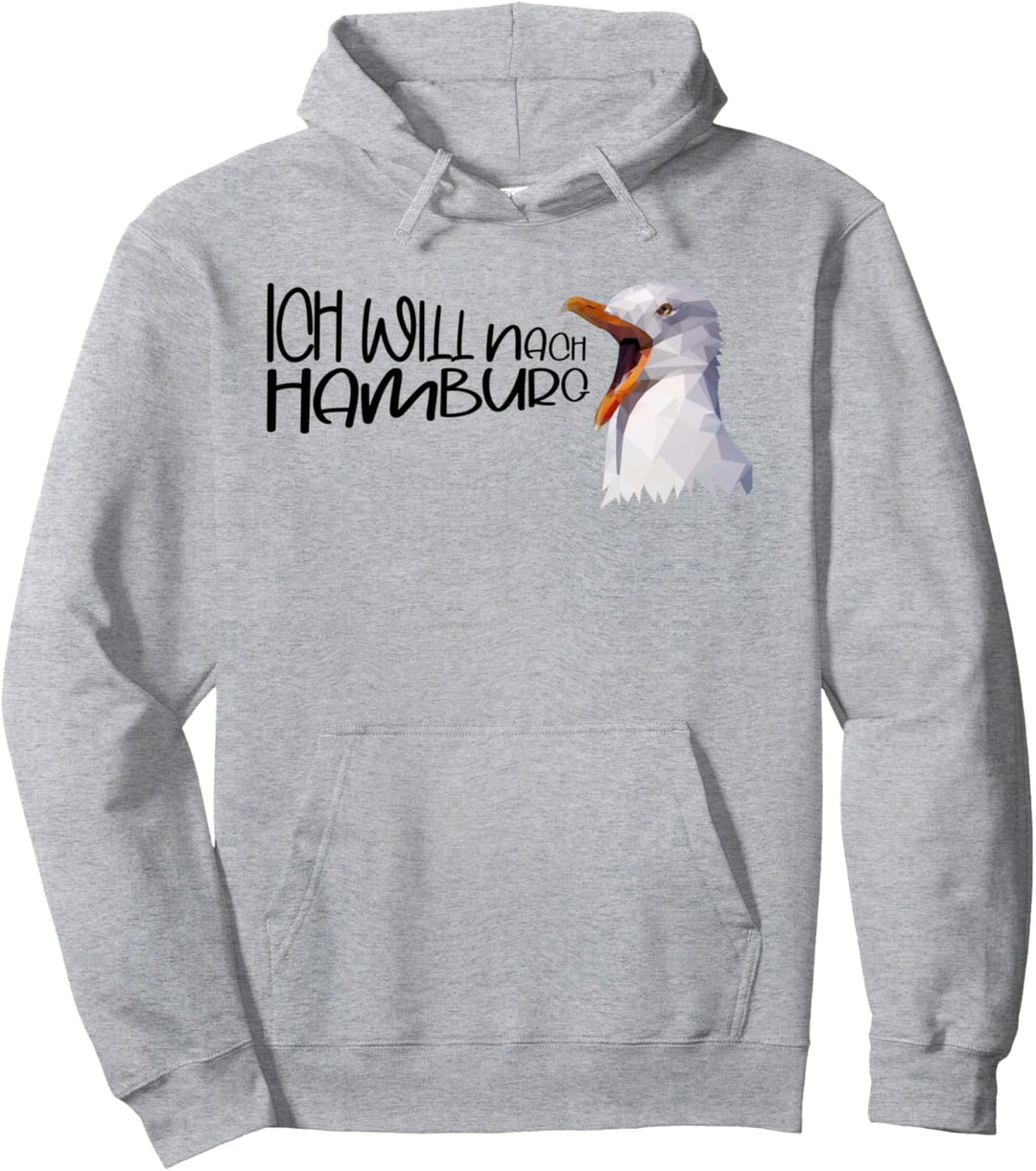 Hamburg Hafen Elbe Küste Möwe norddeutsch Hamburg Pullover Hoodie