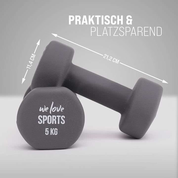 Apollo Hantel Set Kurzhantel | 2 Hanteln | 2er Hantelset | Gewichte für Krafttraining | Kurzhanteln