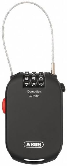 ABUS Spezialschloss Combiflex 2501/65 - Geeignet als Gepäcksicherung, Skischloss, Helmsicherung - mi