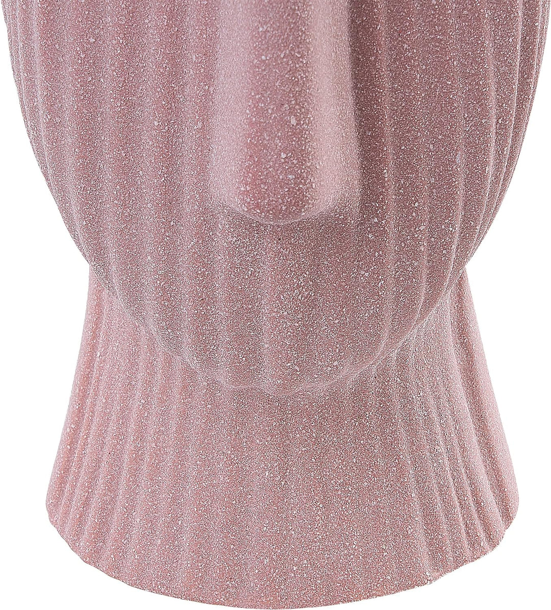 Moderne Vase Steinzeug pfirsichrosa Minimalistische gesichtsförmig Pallini