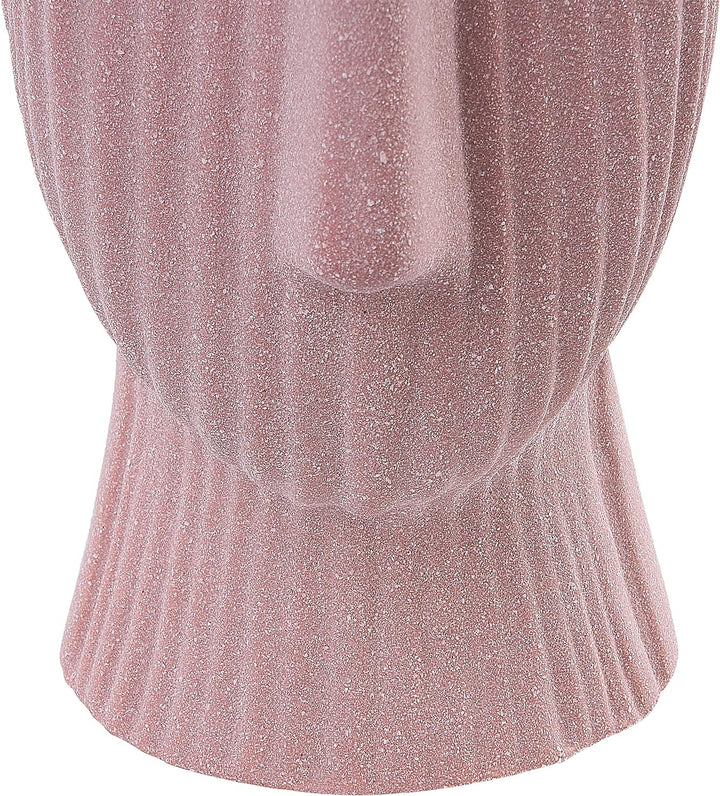 Moderne Vase Steinzeug pfirsichrosa Minimalistische gesichtsförmig Pallini