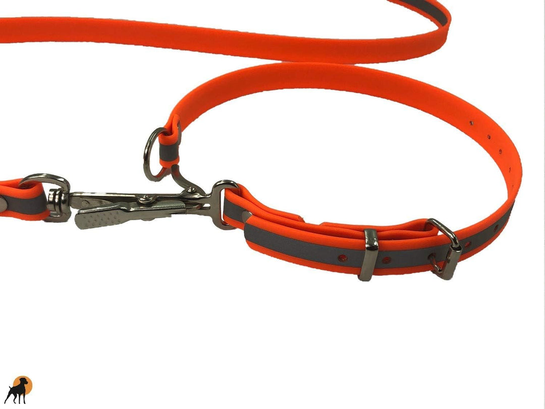 Befreiungsleine Rettungshundeleine aus Wasserfestem TPU Band, Typ 1, 19mm x 120cm, Hals 40-60cm, Ref