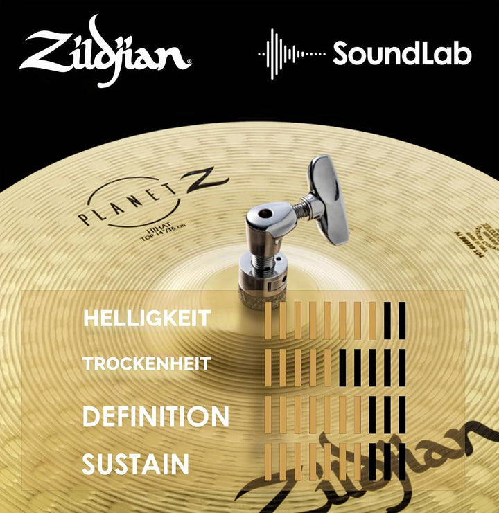 Zildjian ZP14PR Planet Z Series - Hi-Hat Pair Cymbal - 14" 14 Zoll Hi-Hat Pair NEU, 14 Zoll Hi-Hat P