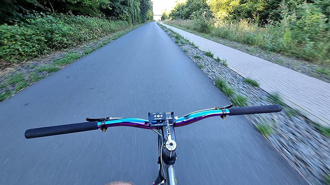 Dymoece MTB Lenker Fahrradlenker 31.8MM Mountainbike Riser Lenker Aluminiumlegierung 780mm Regenboge