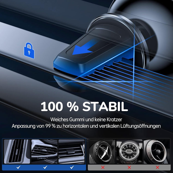 SYNCWIRE Magnetische Auto Handyhalterung, 360 Grad Drehbare Lüftungs-KFZ Halterung Handyhalter Kompa