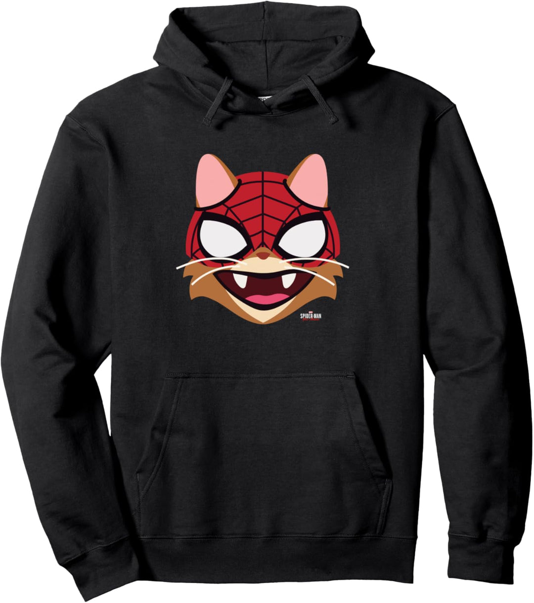 Marvel Spider-Man: Miles Morales Spider-Cat Big Face Pullover Hoodie