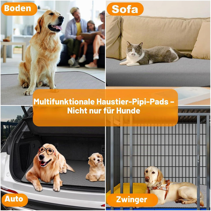 2 Stück waschbare Hunde Pee Pads wasserdichte Wiederverwendbare Pet Training Pads grosser Absorption