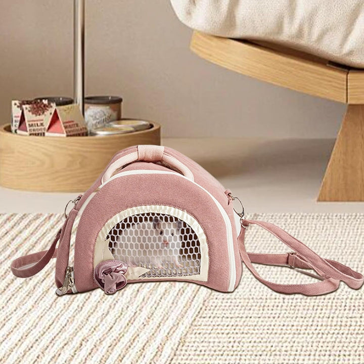 Tragetasche für Kleintiere, für Hamster, Hasen, Igel, Vögel, Kleintiere, mit Reissverschluss, atmung