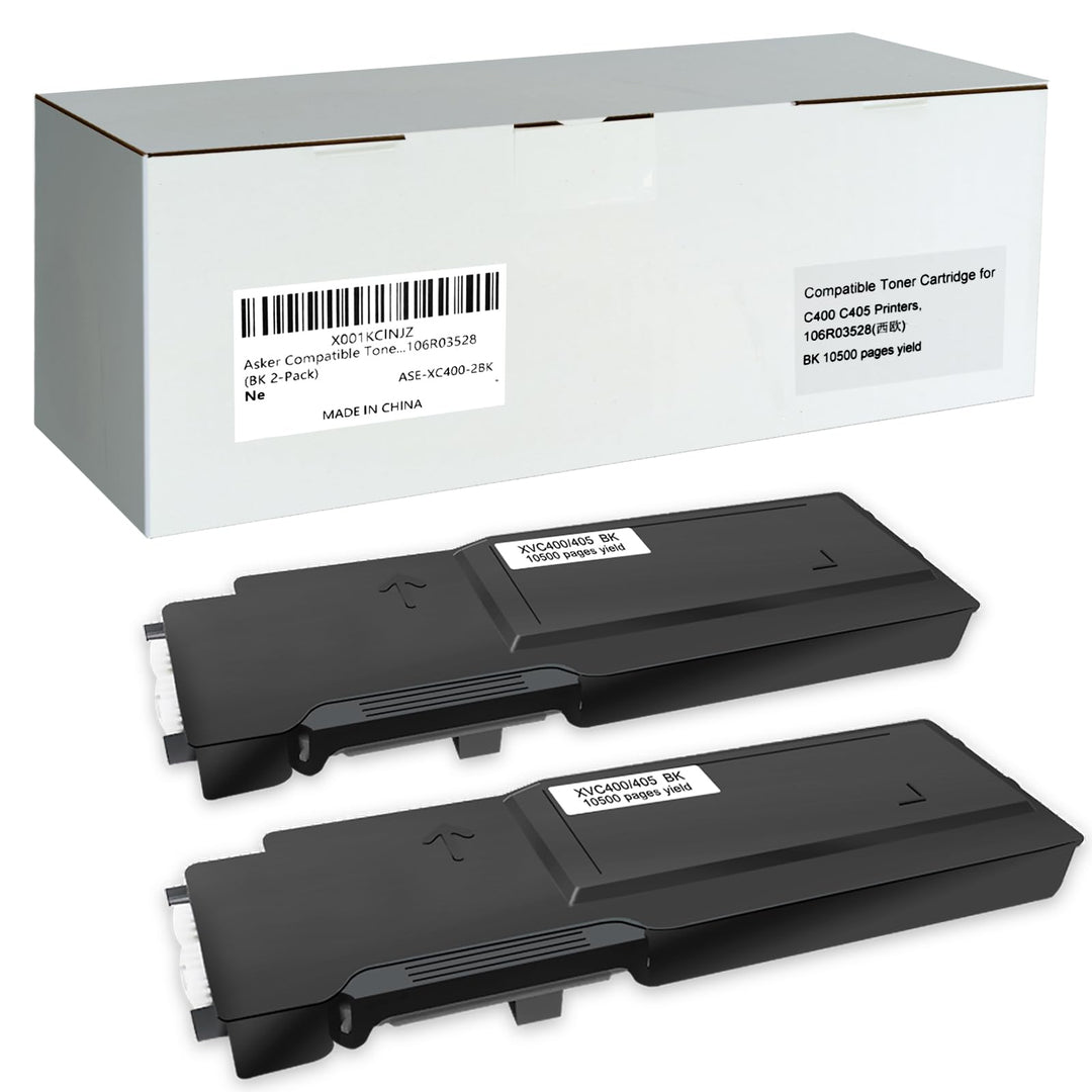 2 Packungen Kompatibler Tonerkartusche für Xerox VersaLink C400 C400V C400N C400DN C405 C405V C405N