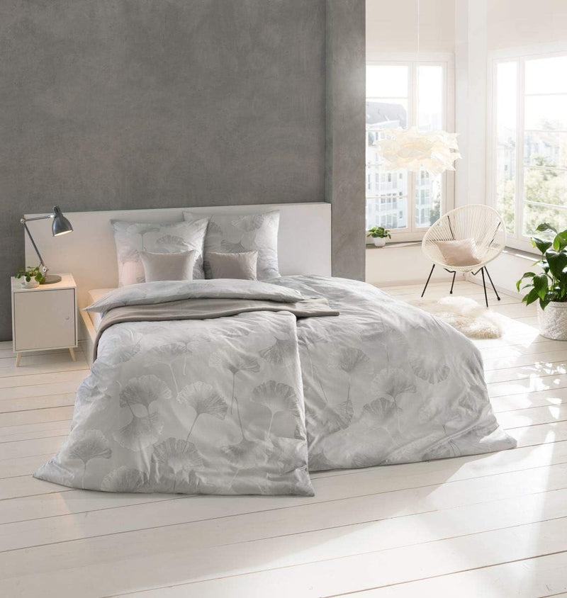 ESTELLA Bettwäsche Isabella | Platin 155x200 + 80x80, 155x200 + 80x80