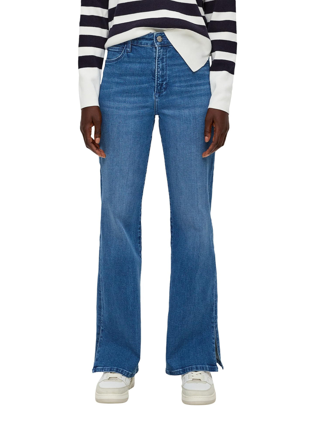 s.Oliver Damen Jeans-Hose Flare Selina 32W / 30L Blau, 32W / 30L Blau