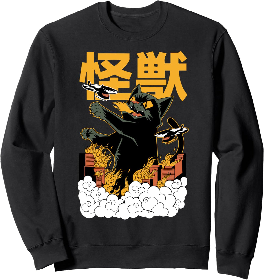 Kaiju Cat Monster - Anime Japanese Monster Sweatshirt