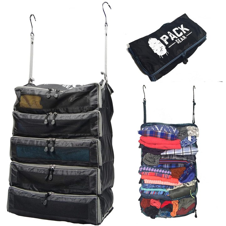 Pack Gear Koffer-Organizer | Packen Sie mehr in Ihr grosses oder Handgepäck | sofort auspacken mit d