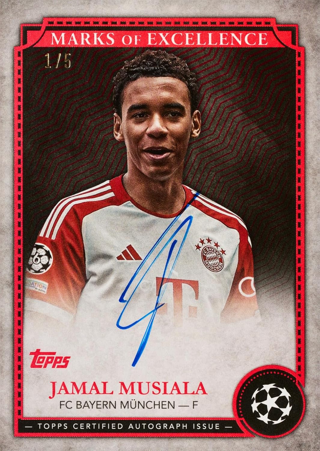 2024-25 Topps Chrome® UEFA Club-Wettbewerbe - Vorteilsbox - 7 Packungen pro Box - 4 Karten pro Packu