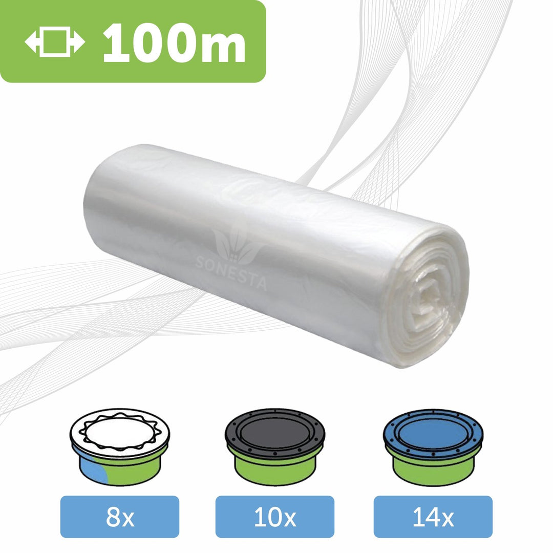100m ECO Nachfüllfolie universell für Windeltwister windeleimer kompatibel mit Tommee Tippee TEC, Si