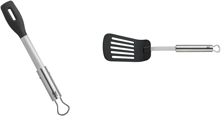 WMF BBQ Servierzange 32,5 cm, Cromargan Edelstahl, Kunststoffkopf & Pfannenwender 32,2 cm Profi Plus