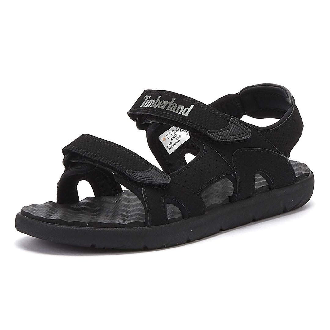 Timberland Unisex Kinder Perkins Row 2-Strap (Youth) Sandalen 29 EU Schwarz Black Xv0, 29 EU Schwarz