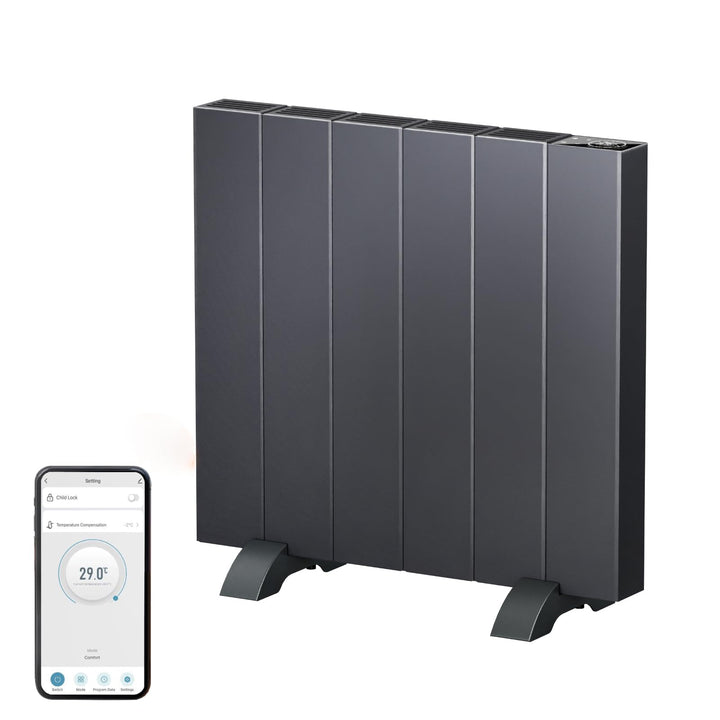 EMKE Elektroheizung Energiesparend Elektroheizkörper 1000W Standgerät oder Wandmontag Heizung Elektr