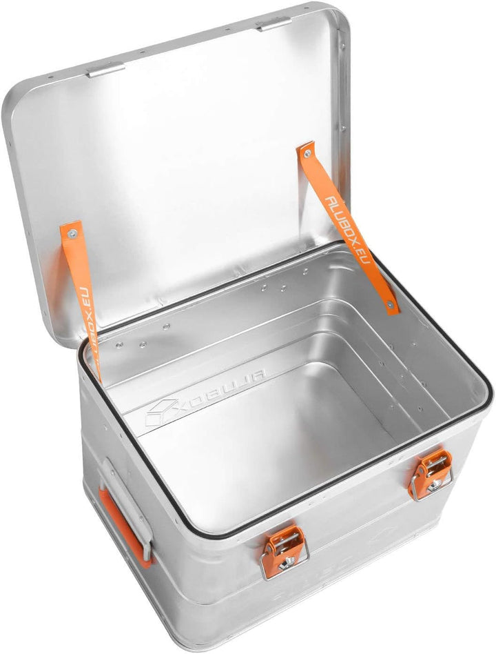 Alubox B29 - Aluminium Transportbox 29 Liter Alukiste mit Gummidichtung - Inhalt vor Staub und Sprit