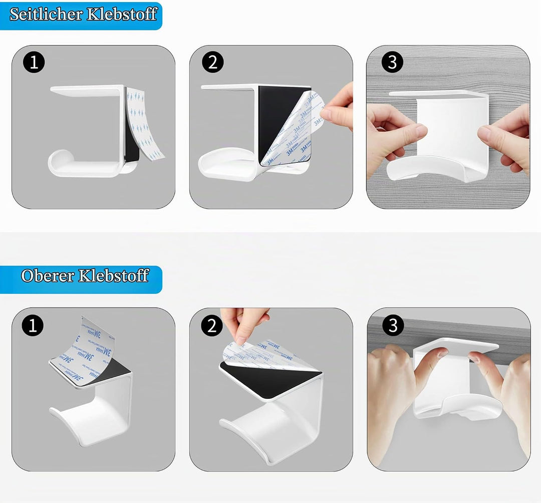 Cozycase Universal Headset Halterung Tisch - 2 Stück Kopfhörer Halter Wandhalterung Holder mit stark
