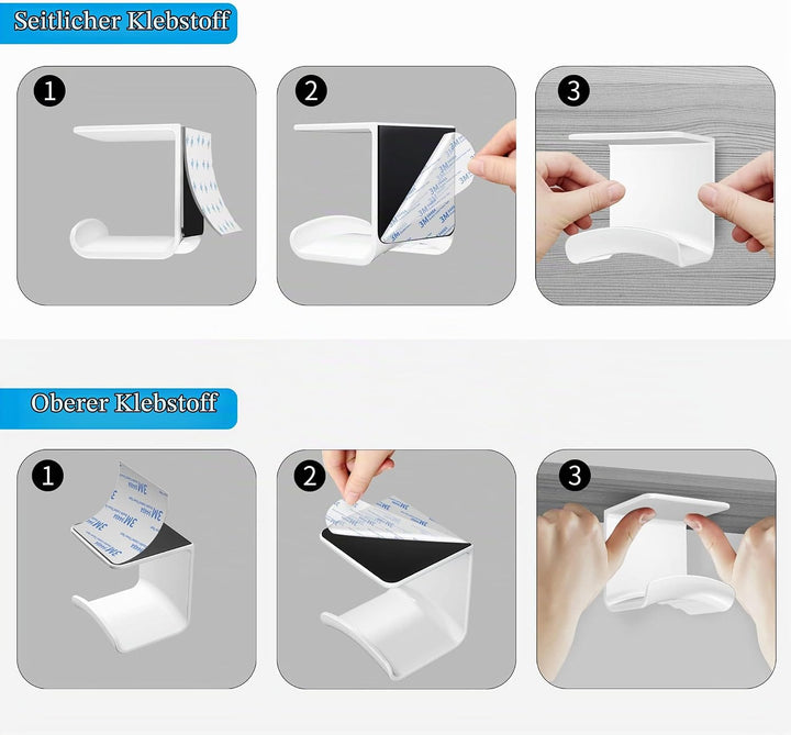 Cozycase Universal Headset Halterung Tisch - 2 Stück Kopfhörer Halter Wandhalterung Holder mit stark