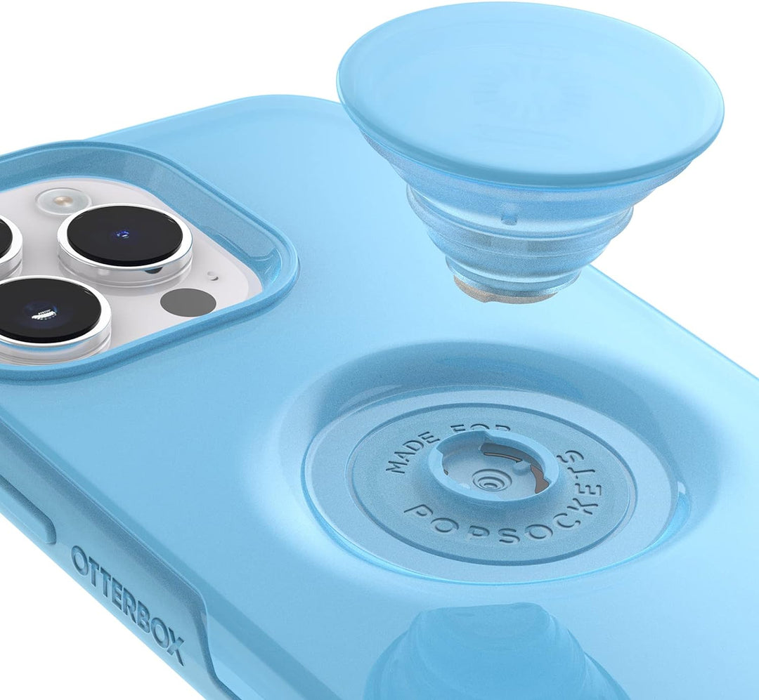 OtterBox iPhone 14 Pro (nur) Otter + Pop Symmetry Series Clear Case – You Cyan This (Blau), integrie