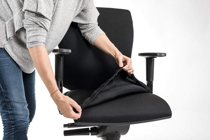 Bürostuhlbezug für die SITZFLÄCHE (Grösse Standard) - Sitzflächengrösse ca. 40-52 cm Breite und ca.