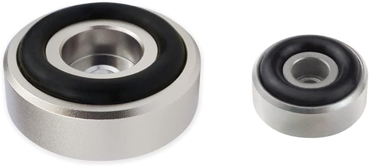 DynaVox 207273 Aluminium Gerätefüsse midi 4er-Set Silber & 207271 Aluminium Gerätefüsse Mini 4er-Set