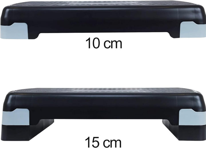 Steppbrett Fitness Aerobic Stepper Höhenverstellbar Step Bench Mit Stufen. Rutschfestes Trainingsger