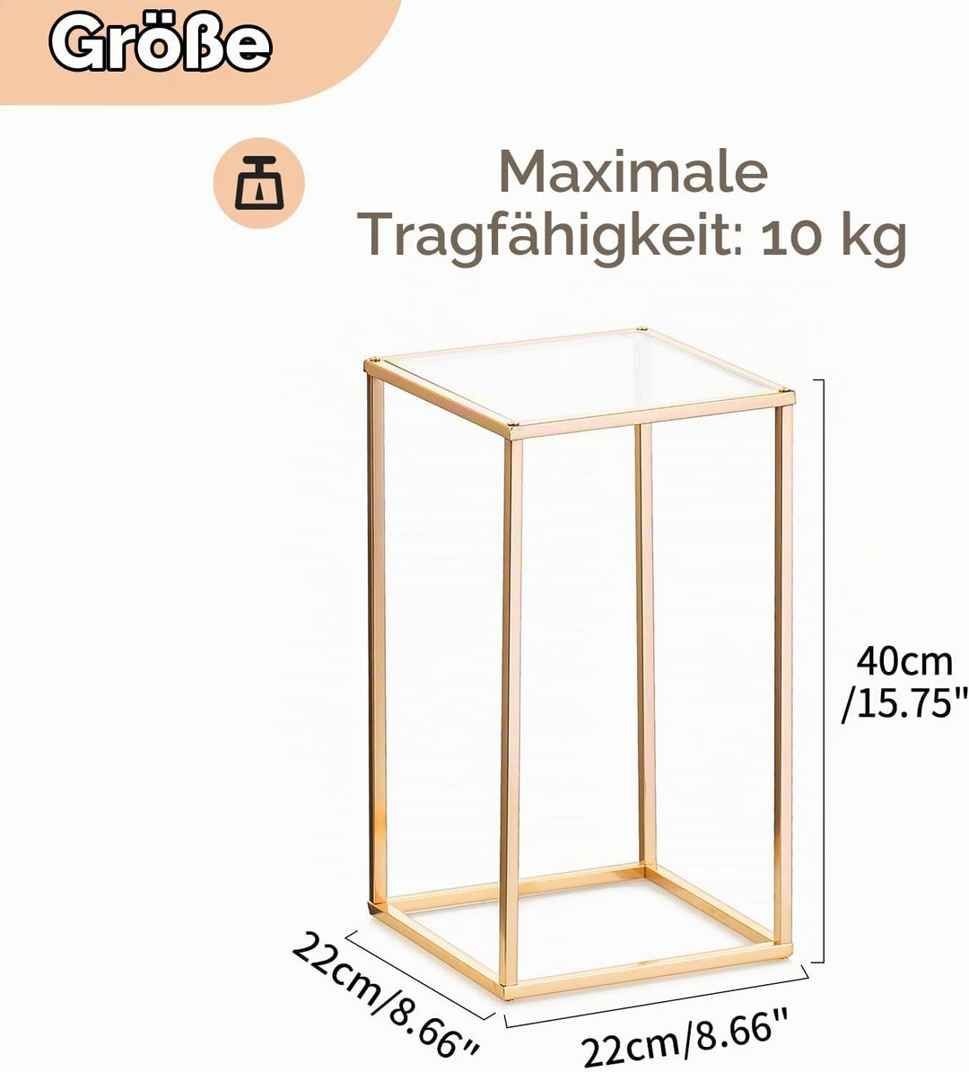 Nuptio 2 Stück Metall Blumenboden Vase Blumenständer Geometrische Mittelstücke Vase für Tische, 40cm