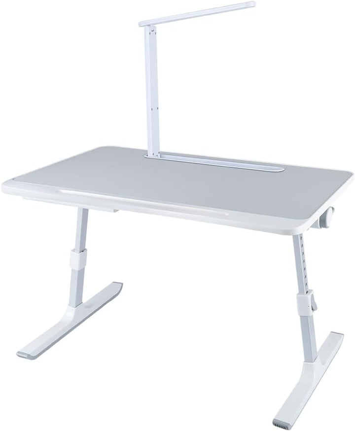 Betttisch Klappbar, Laptoptisch, Einstellbare Höhe, mit Buchständer, Schublade, Lap Stopper, Tablet