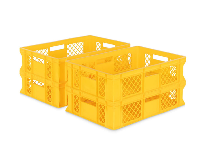 DIE BOX FABRIK 4er SET Bäckerkisten 600x400x150mm, Bäckerkiste, Brotkiste, Brotkörbe, Brötchenkiste,