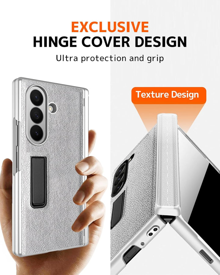 NINKI für Samsung Galaxy Z Fold 7 Hülle mit Privacy Screen Protector Magnetic ständer, Scharnier han
