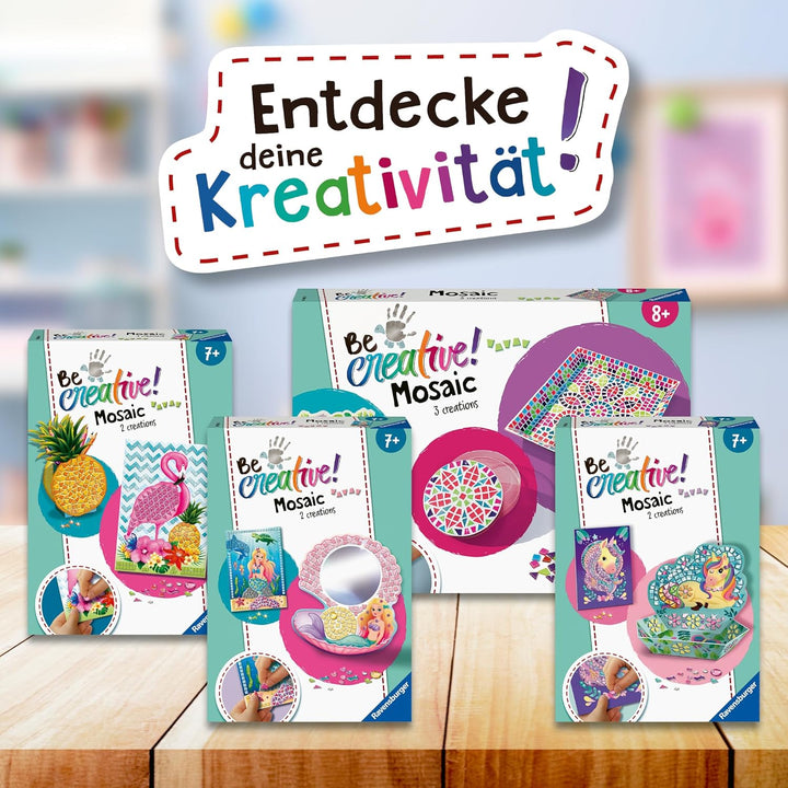 Ravensburger 18446 BeCreative Mosaik Romantik, DIY für Kinder ab 8 Jahren
