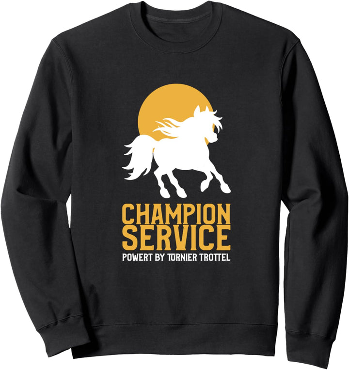 Service Pferde Dressur Springreiten Reiter Helfer hilfe Sweatshirt