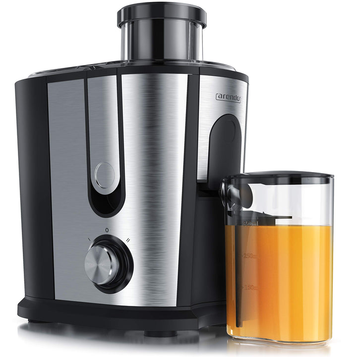 Arendo - Entsafter für Obst und Gemüse in Edelstahl - Zentrifugaler Entsafter Juicer - elektrisch -