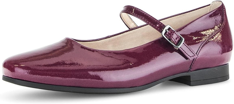 Gabor Damen Riemchenballerinas, Frauen Flats,Best Fitting 37.5 EU Aubergine 90, 37.5 EU Aubergine 90