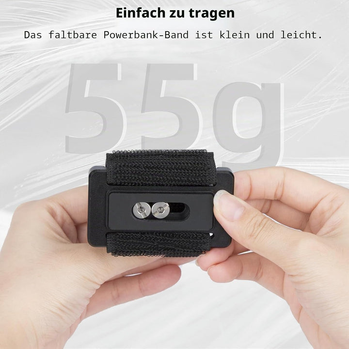Nitze Powerbank-Gurt, Powerbank Halterung, Powerbank Halterung mit 1/4" Schrauben für Kamera und Mon
