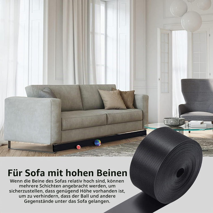 Spielzeugblocker für Möbel, Verstellbare Stossstange, Schwarze Couch-Stopper,Couch Under Blocker, Sp