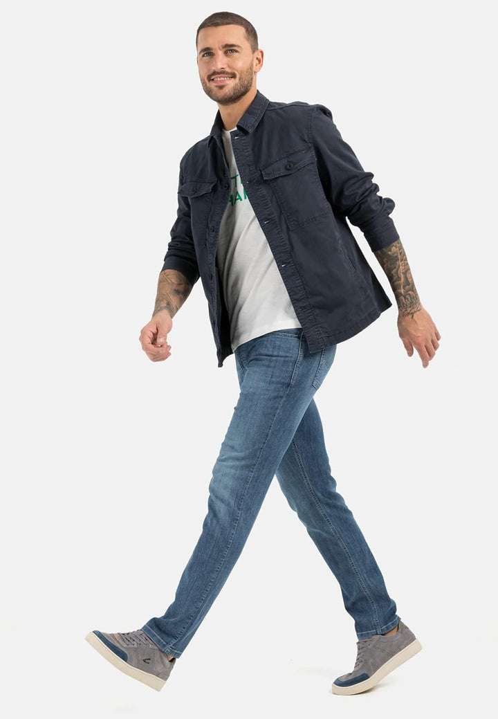 camel active Herren Relaxed Fit fleXXXactive® Jeans 31W / 34L Blau, 31W / 34L Blau