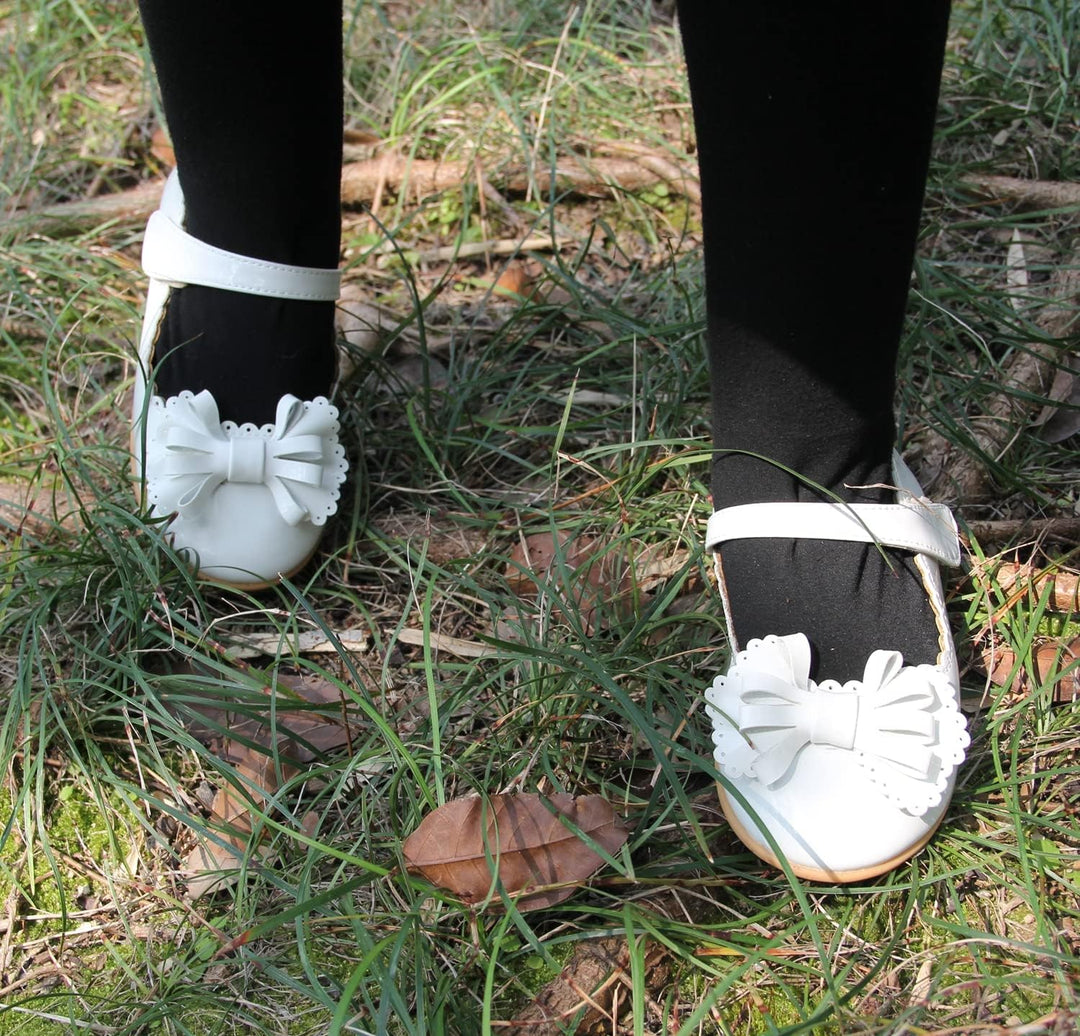 EIGHT KM - Kleinkind Mädchen Kleid Ballerinas Schuhe - Mary Jane Wohnungen - Prinzessin Hochzeit Sch