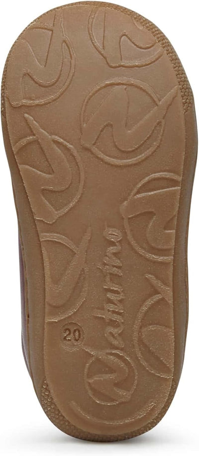 Naturino Cocoon-Lauflernschuh aus Veloursleder in Flecken-Optik-Animal 18 EU Dunkelrot, 18 EU Dunkel