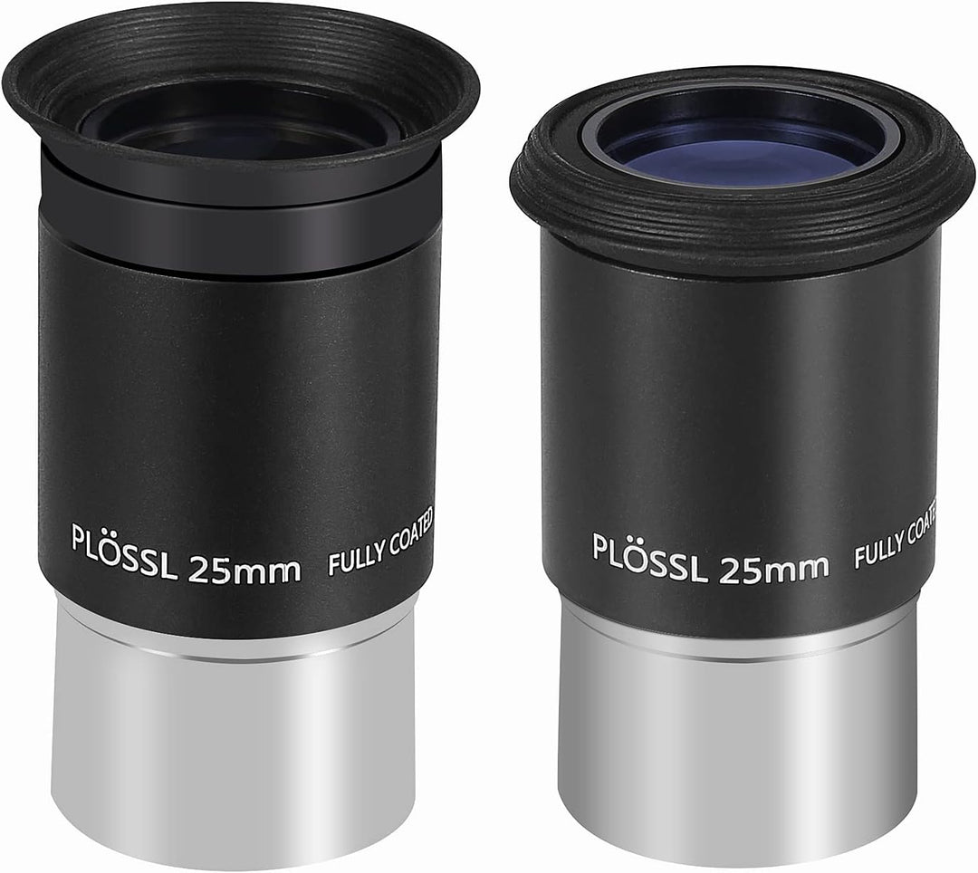 SOLOMARK Teleskop 1,25 Zoll Super-Plossl-Okular 25 mm 4-Element-Plossl-Design mit Gewinde für Standa