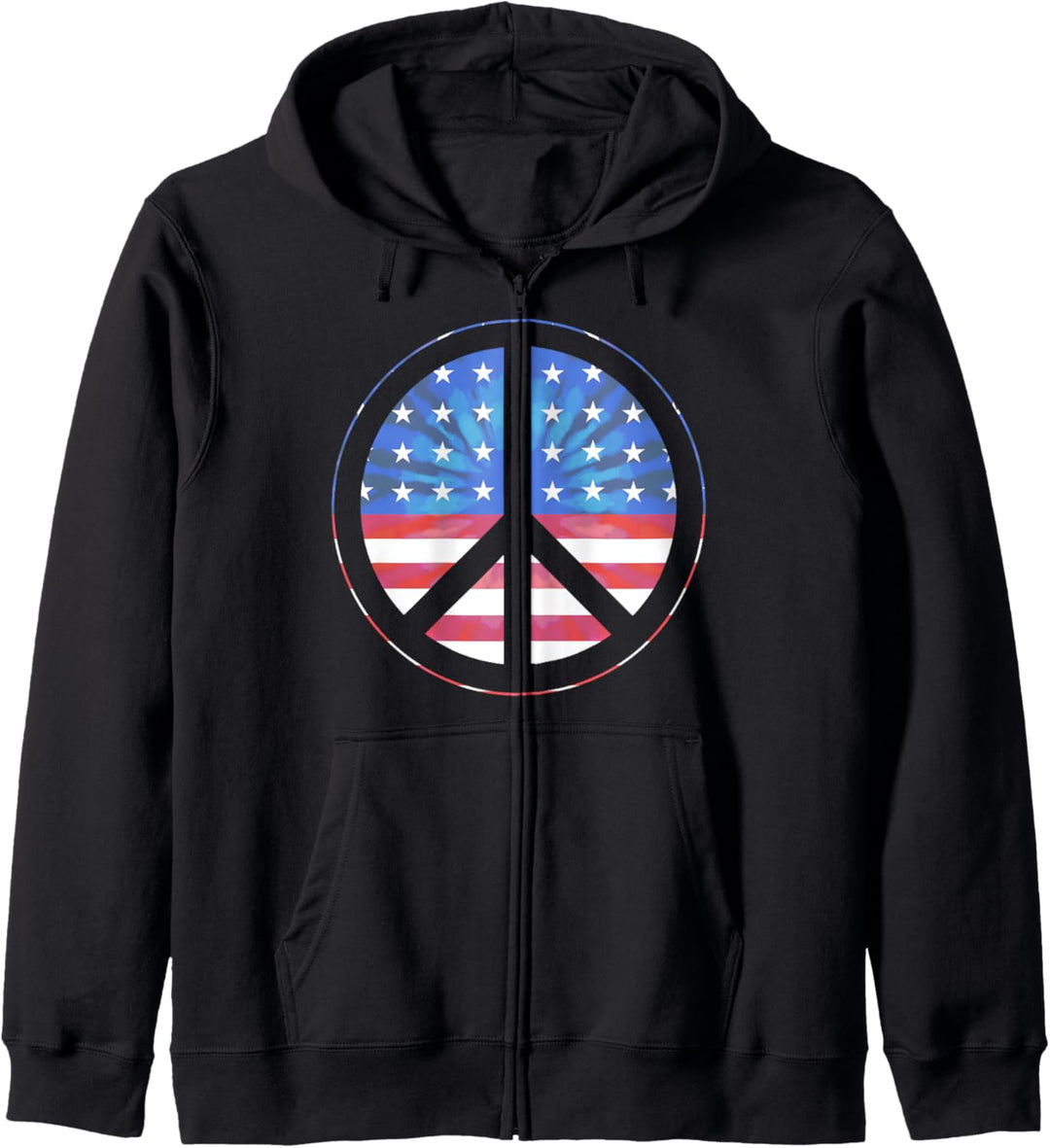 Trendy American Peace Sign Kapuzenjacke