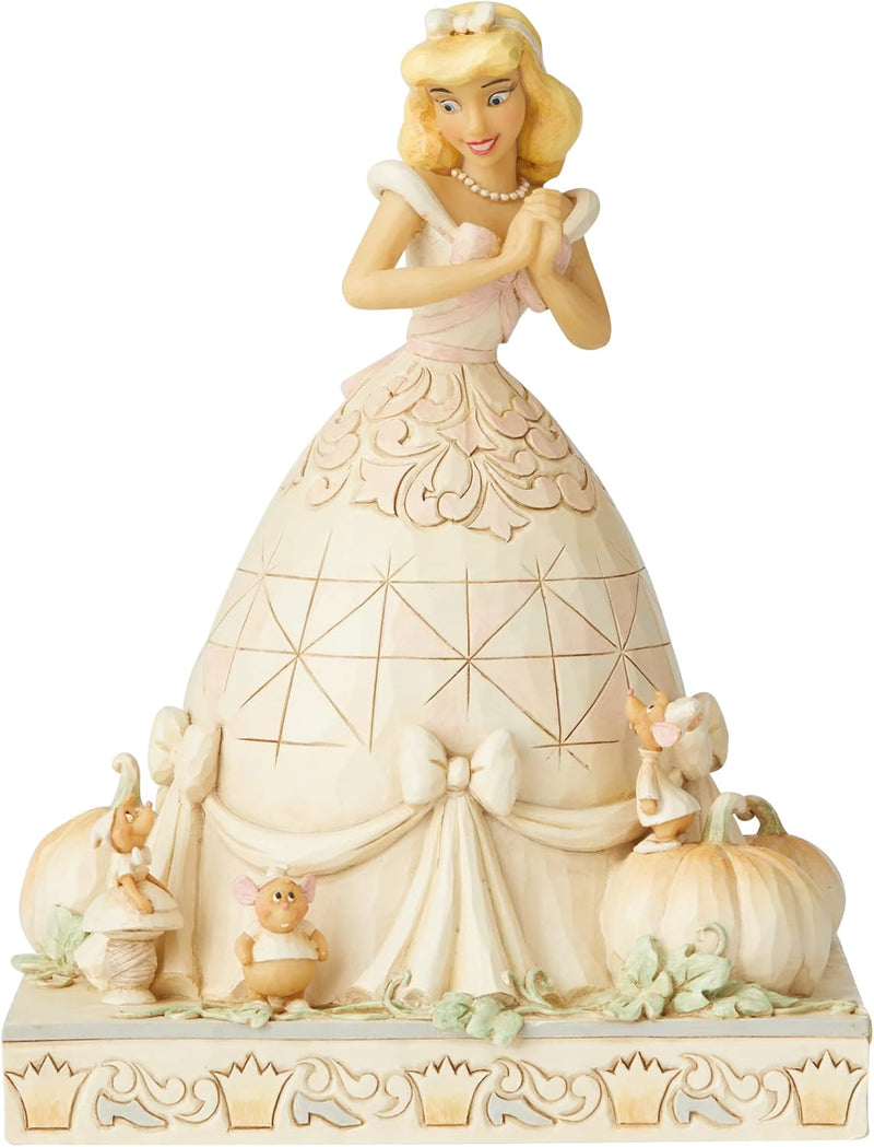 Enesco Disney Traditions by Jim Shore White Woodland Aschenputtel-Figur, 20,3 cm Höhe x 12,1 cm Brei